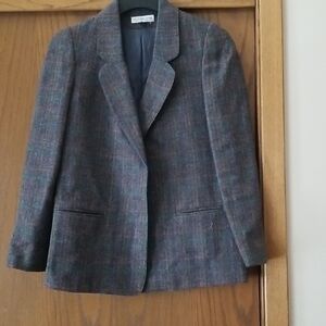 Elegant Multicolor Tweed Blazer